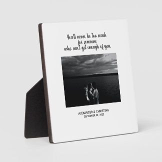 Modern Couple Personalised Love Quote Plaque