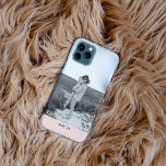 Modern Couple Photo Pink & Gray Perosnalized Name iPhone 11Pro Max Case<br><div class="desc">Modern Couple Photo Pink & Gray Perosnalized Name</div>