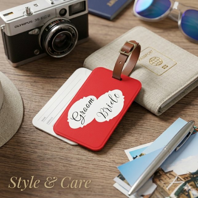 Modern Couple’s Luggage Tags – Wedding (Modern Couple’s Luggage Tags – Wedding)