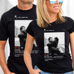 Modern Couples Instagram Photo Best Couple Ever T-Shirt<br><div class="desc">Modern Couples Instagram Photo Best Couple Ever Tshirt.</div>