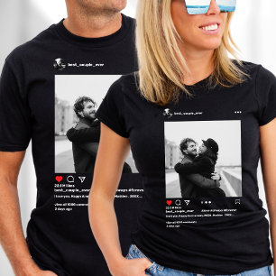 Modern Couples Instagram Photo Best Couple Ever T-Shirt