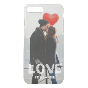 Modern Couples Love Overlay Hand Painted Photo iPhone 8 Plus/7 Plus Case