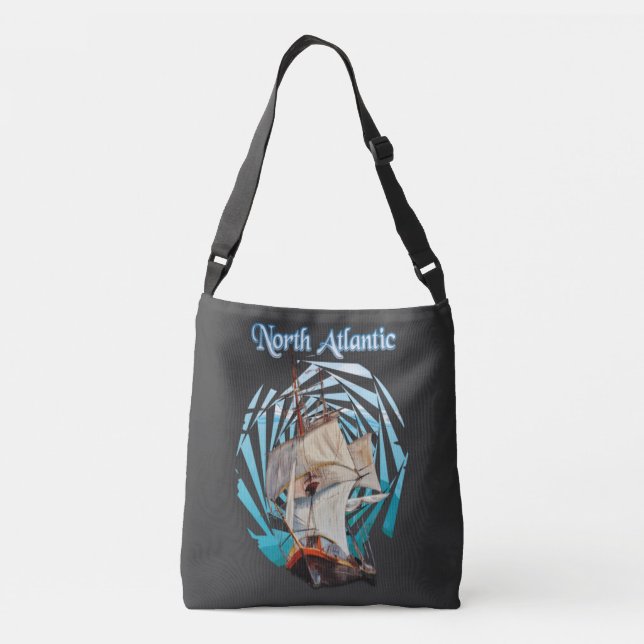 Modern Couples Vacation  Crossbody Bag (Back)