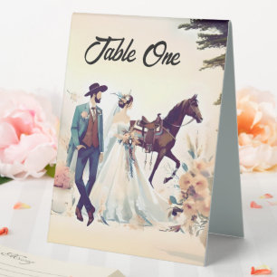 Modern Cowboy and Bride Western Style Wedding