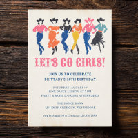Modern Cowgirls Line Dance Adult Birthday Party