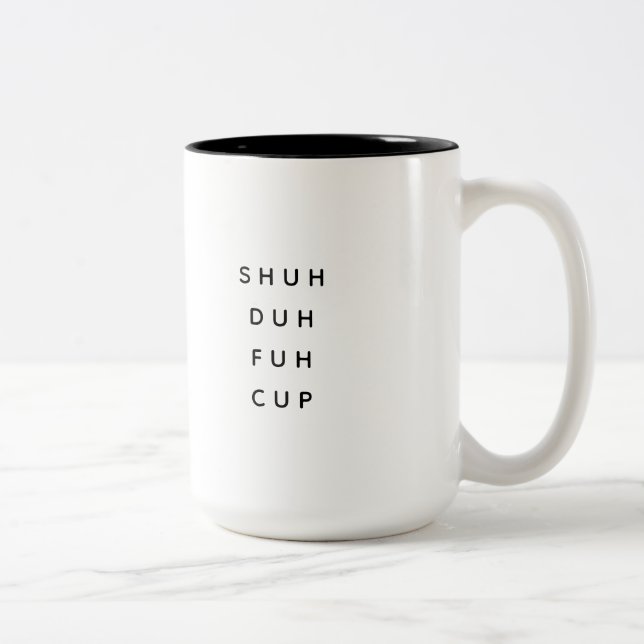 Modern Coworker Birthday Humour Quote Two-Tone Coffee Mug (Right)