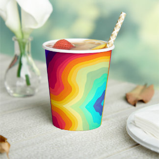 Modern Cracked colorful Stylist  Paper Cups