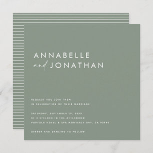 Modern cream black script minimal contemporary inv invitation