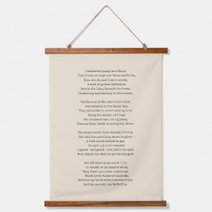 Modern Cream Typewriter Your Custom Poem  Hanging Tapestry