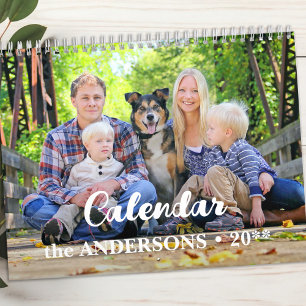 Modern Create Your Own Custom Family Photo 2026  Calendar