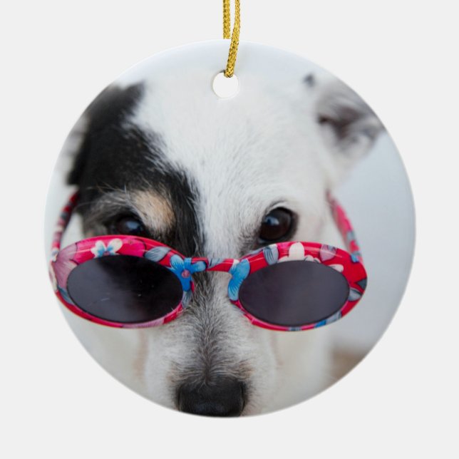 Modern Create Your Own Custom Photo Ceramic Ornament (Front)