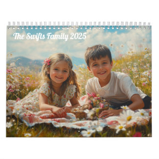 Modern Create Your Own Family Pictures 2025 Simple Calendar