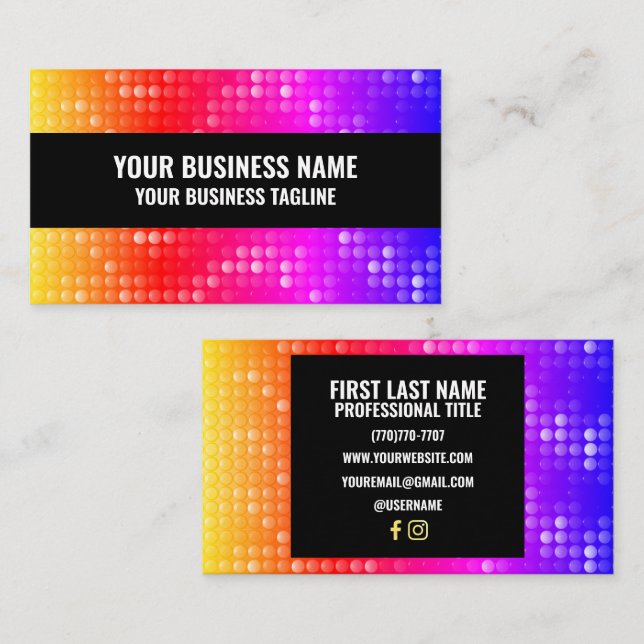 Modern Creative Business Cards (Front/Back)