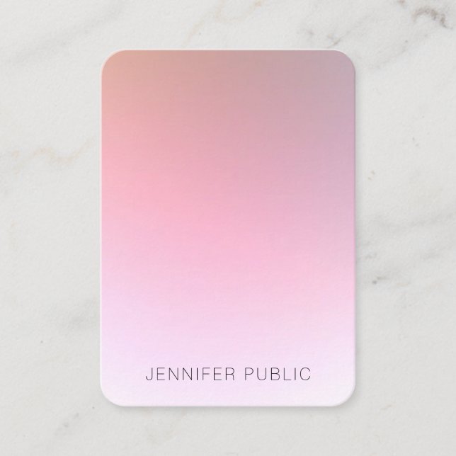 Modern Creative Colourful Design Template Trendy Business Card (Front)