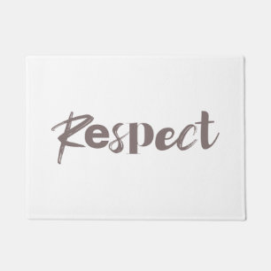Modern, creative, cool, trendy design of Respect Doormat