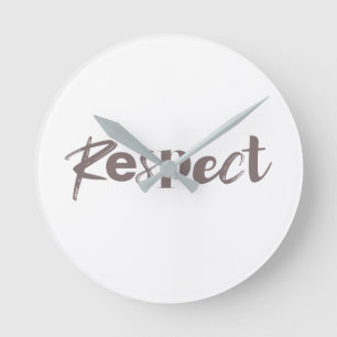 Modern, creative, cool, trendy design of Respect Round Clock