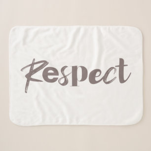 Modern, creative, cool, trendy design of Respect Sherpa Blanket