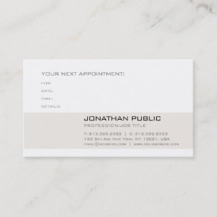 Modern Creative Design Appointment Reminder Card