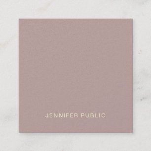 Modern Creative Elegant Premium Pearl Finish Luxe Square Business Card