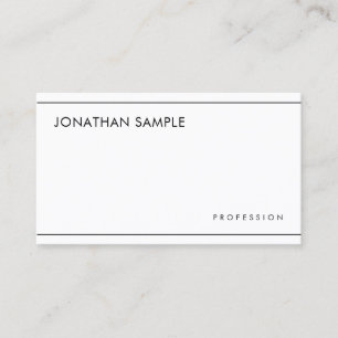 Modern Creative Minimalist Professional Simple Business Card