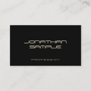 Modern Creative Professional Elegant Simple Black Business Card