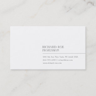 Modern Creative Professional White Business Cards