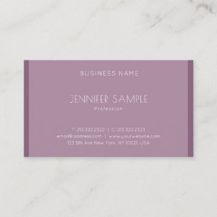 Modern Creative Sleek Designed Plain Professional Business Card