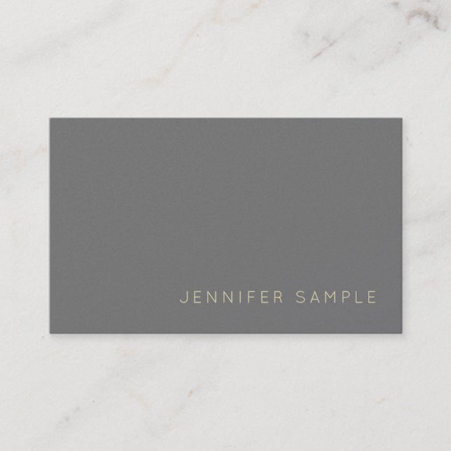 Modern Creative Stylish Pearl Finish Luxe Business Card (Front)