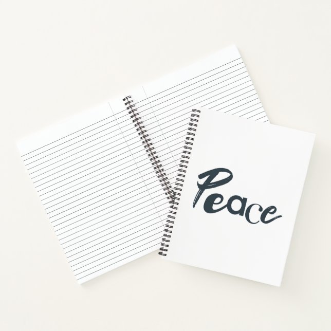 Modern, creative, urban, simple design of Peace Notebook (Inside)