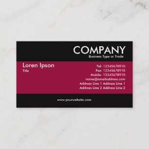 Modern - Crimson Maroon Business Card