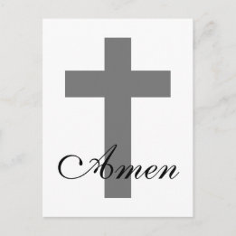 modern CROSS + AMEN | Postcard