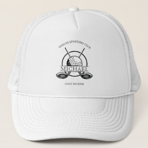 Modern Cross Club Name Golf Hat