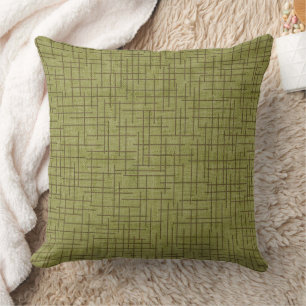 Modern Crosshatch burlap texture pattern Cushion