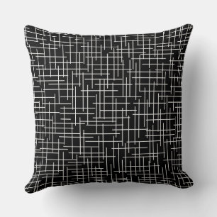 Modern Crosshatch burlap texture pattern Cushion