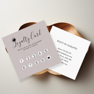 Modern, Crown 10-card loyalty Business Card