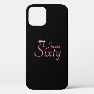 Modern Crown Sweet Sixty on Black iPhone 12 Case