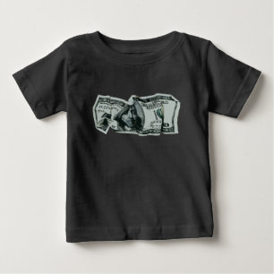 Modern Crumpled $100 Bill Design Baby T-Shirt
