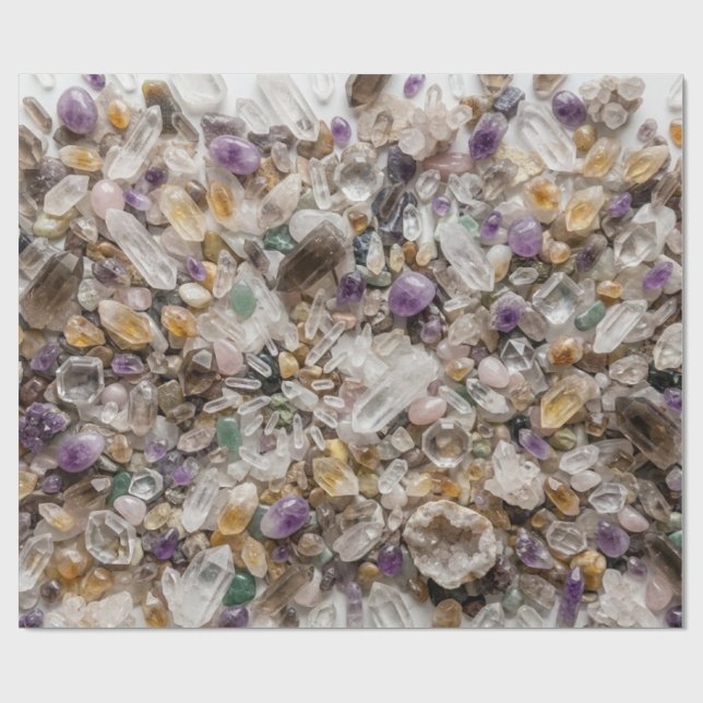 Modern Crystal Pattern 2022 Wrapping Paper (Flat)