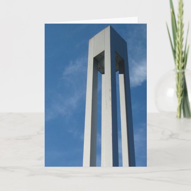 Modern Cube Sculpture Card (Front)