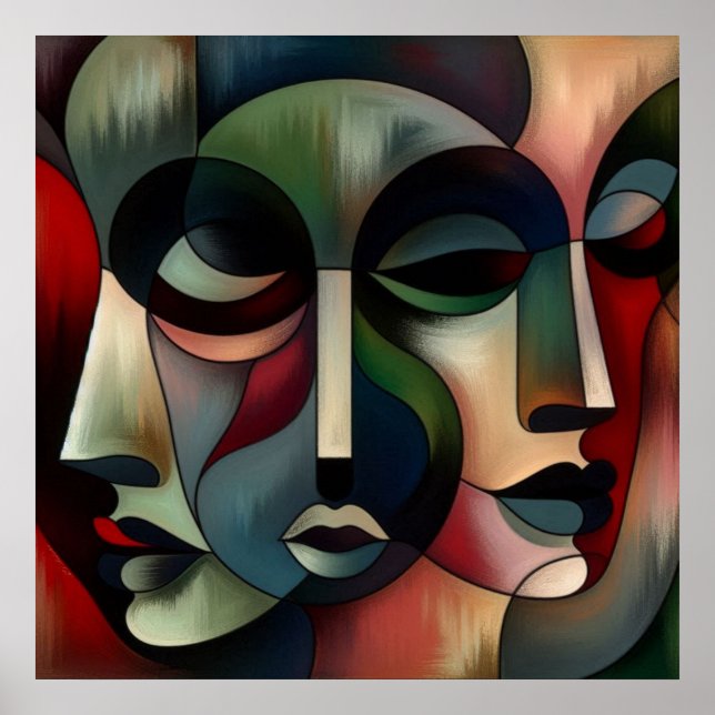 Modern, Cubism, Abstract, Art, Poster (Front)