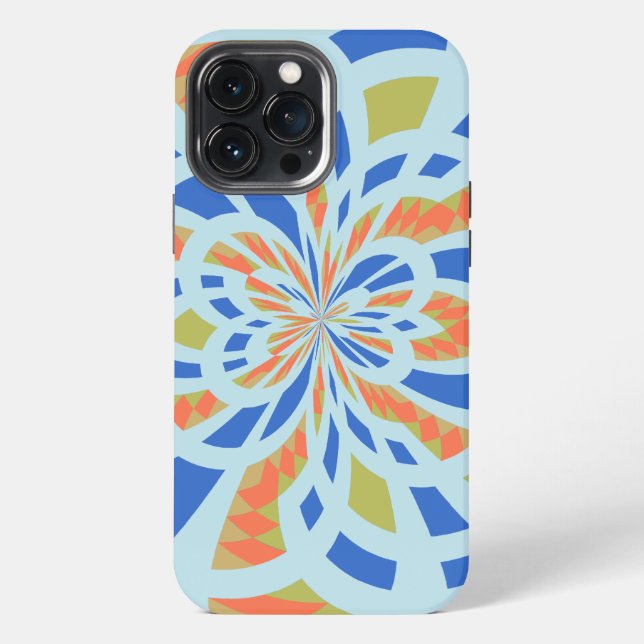 Modern cubism background iPhone case (Back)