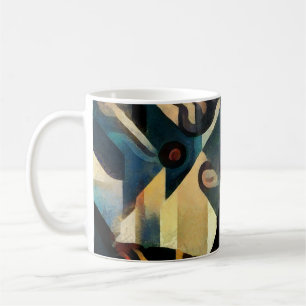 Modern Cubism Eiffel Tower Painting Coffee Mug