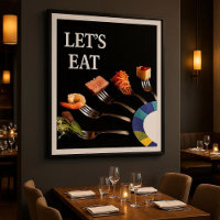 Modern Culinary Fork Art for Dining Spaces