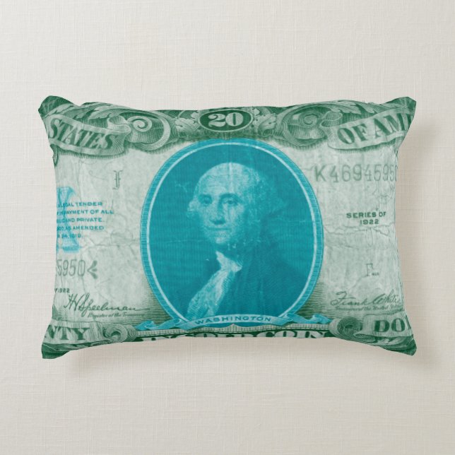 Modern Currency V Decorative Cushion (Front)