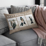 Modern Custom Best Mummy Ever | 3 Photo Lumbar Cushion<br><div class="desc">Celebrate the love, warmth, and memories that make Mum so special with our stylish modern 3-photo scatter cushion — a truly meaningful Mother’s Day gift. Thoughtfully designed to showcase your most cherished family moments, this cushion features three of your favourite photos beautifully arranged in a contemporary layout. At the heart...</div>