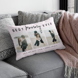 Modern Custom Best Mummy Ever | 3 Photo Lumbar Cushion<br><div class="desc">Celebrate the love, warmth, and memories that make Mum so special with our stylish modern 3-photo scatter cushion — a truly meaningful Mother’s Day gift. Thoughtfully designed to showcase your most cherished family moments, this cushion features three of your favourite photos beautifully arranged in a contemporary layout. At the heart...</div>