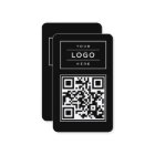 Modern Custom Black Business Logo QR Code