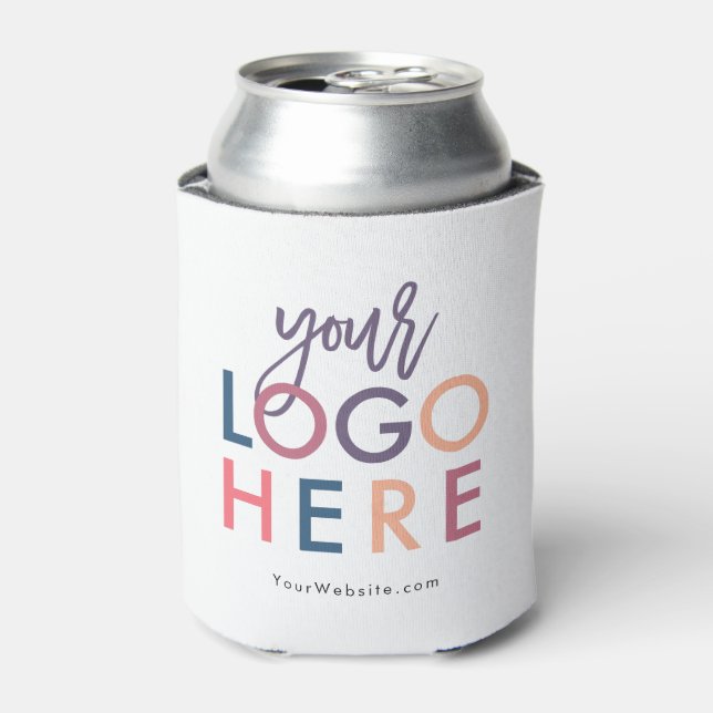 Modern Custom Branded Company Logo Website Can Cooler (Can Front)