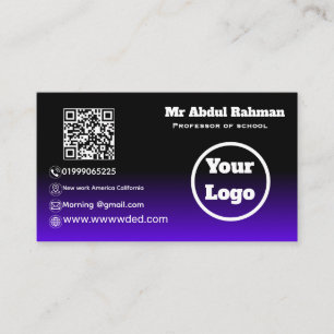Modern Custom Business Card