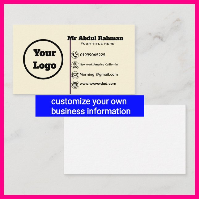 Modern Custom Business Card (Creator Uploaded)